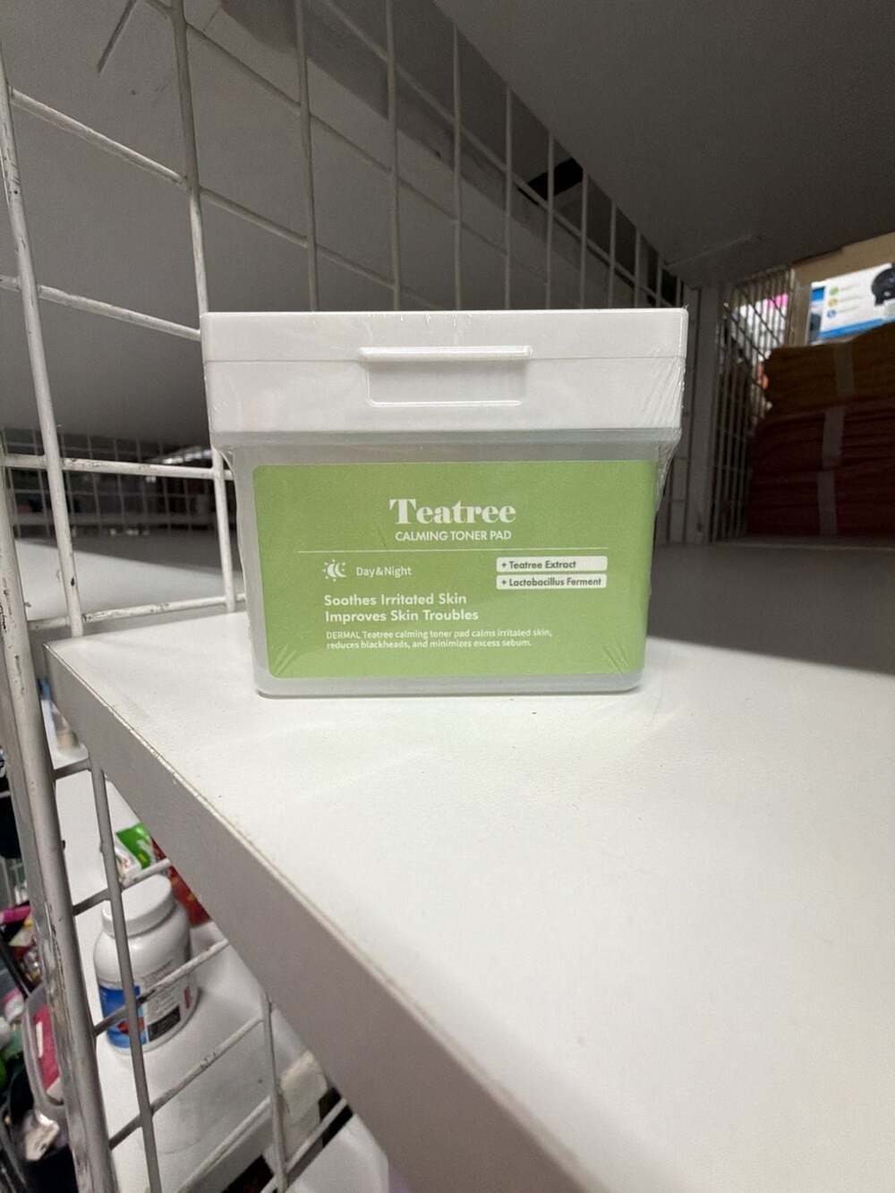 DERMAL Teatree Calming Toner Pad, 120 Gauze Pads